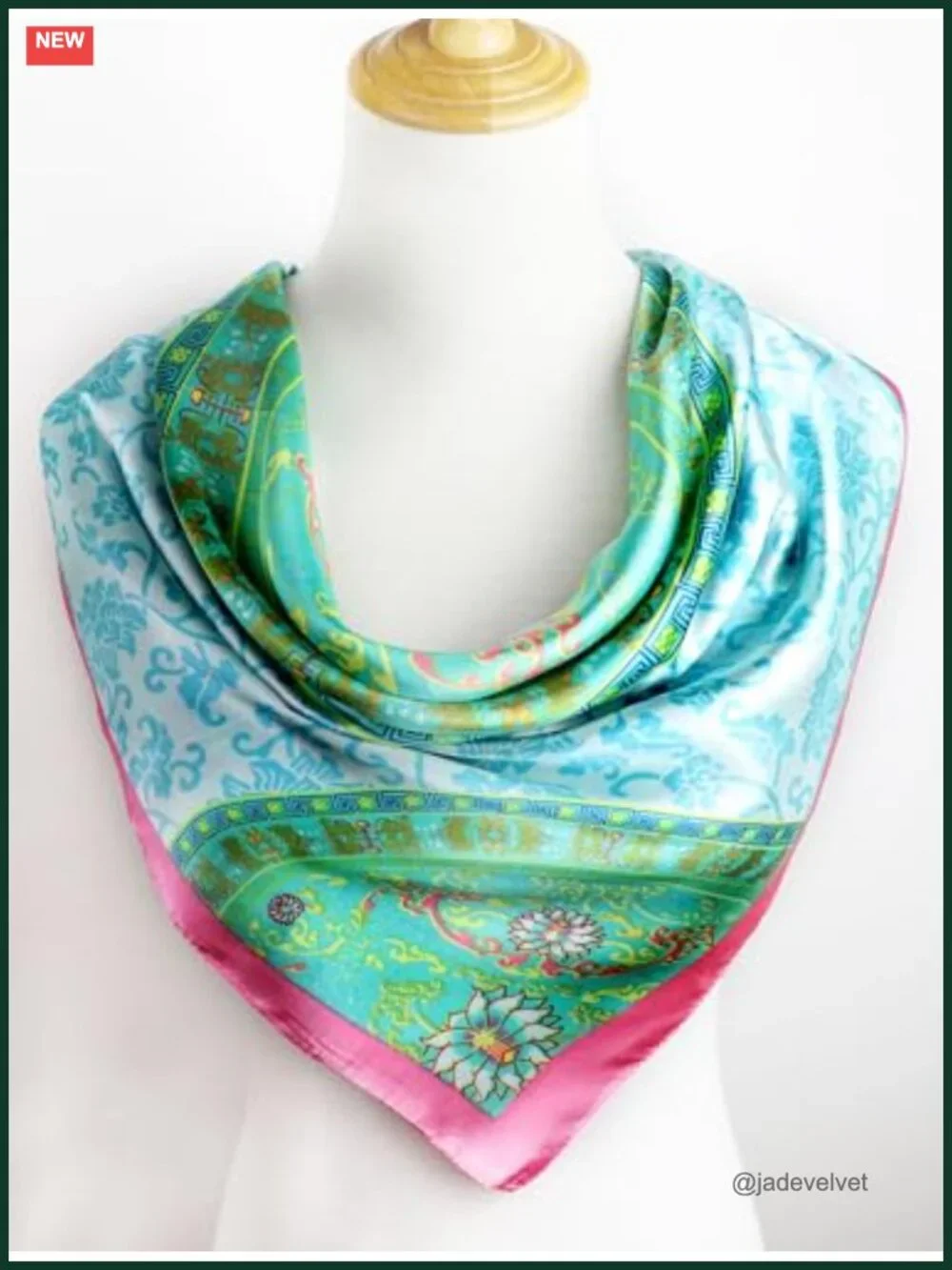 Satin Head Scarf Women Silk Like Hair Wrap Square Bandana 35x35 in